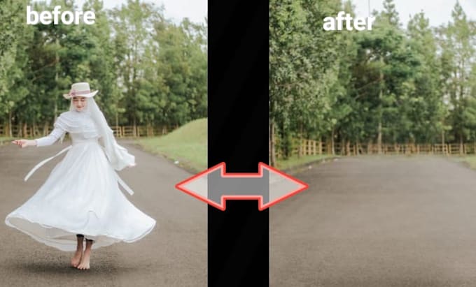 remove unwanted items, people and text from photos