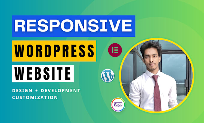 create modern responsive wordpress website design or blog