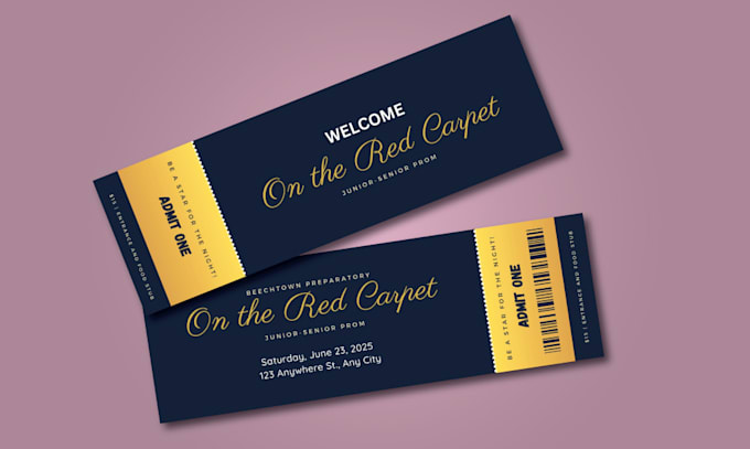 design stunning tickets, voucher, coupons and cards