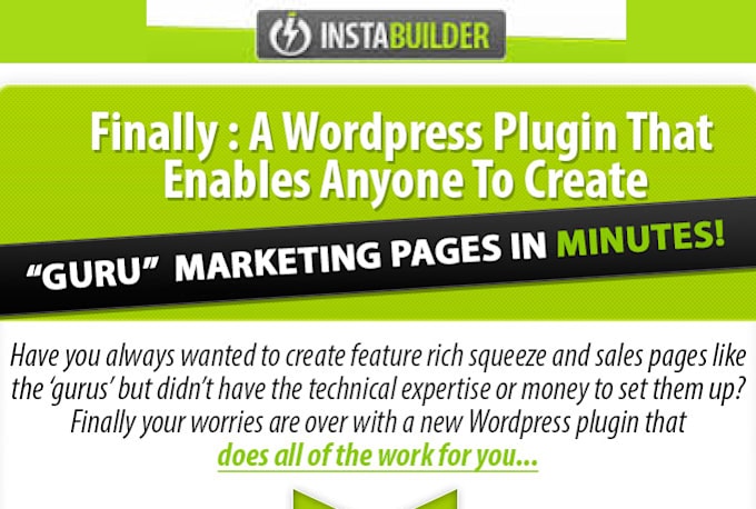 give INSTABUILDER Latest Version plus Personal License