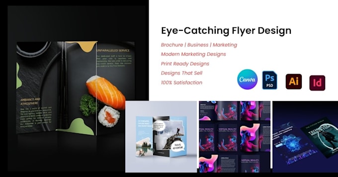 design or redesign canva, photoshop or illustrator brochure marketing materials