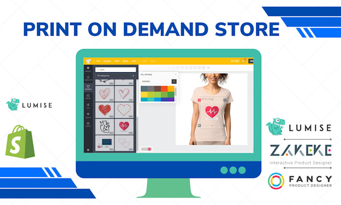 build shopify print on demand store with ai powered product designer