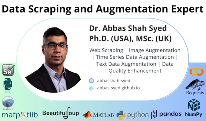 perform data scraping and augmentation