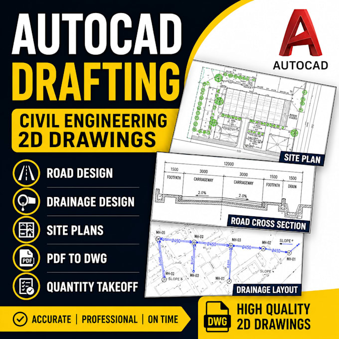 2d floor plan, autocad drafting and PDF to dwg