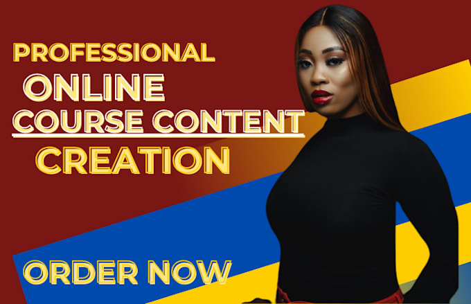 create online course content, course content online course creation on any topic
