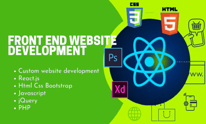Be Your Front End Web Developer Using Htmlcss Bootstrapreact Js And Jquery By Frontendhack