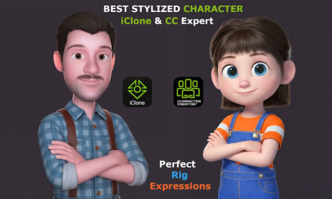 create 3d characters for iclone and character creator