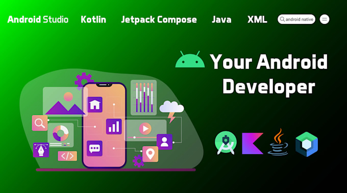 be your android developer or I will develop an android app