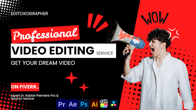do professional video editing and motion graphics