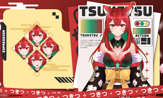 design and rig high quality live2d model art character for vtuber
