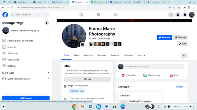 create personal social media accounts for your business, tailored to your brand