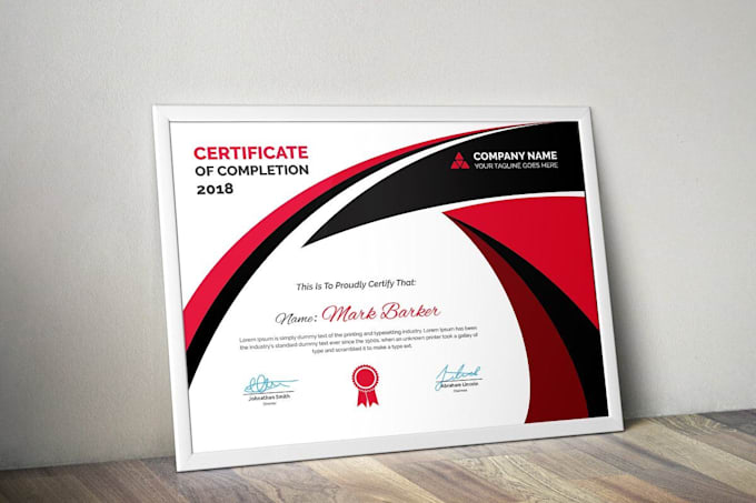 Design custom and unique certificate or diploma design by Wasim ...