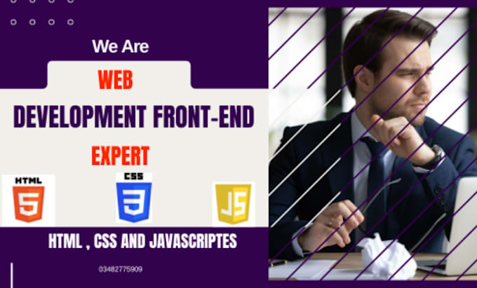 Be your frontend developer using html, css, bootsrap and js by Wazir ...