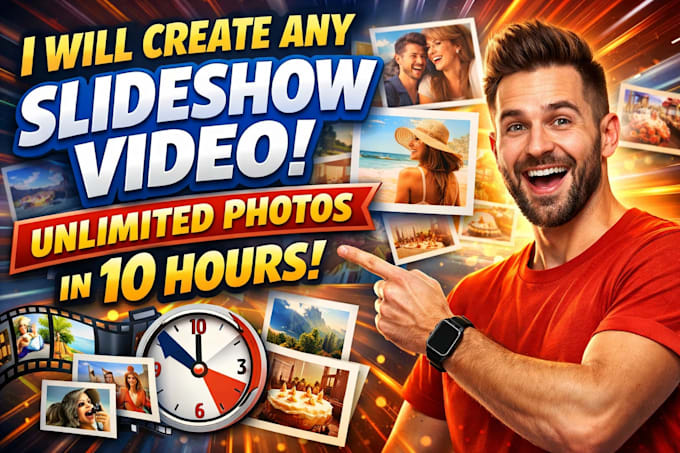 make memorable slideshow video for your unlimited photos