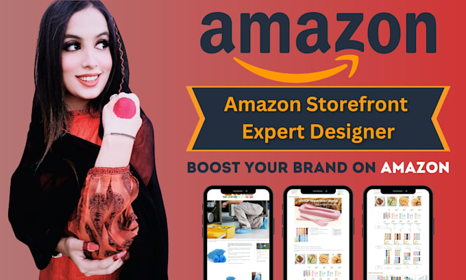 create professional amazon storefront, amazon brand store or amazon store design