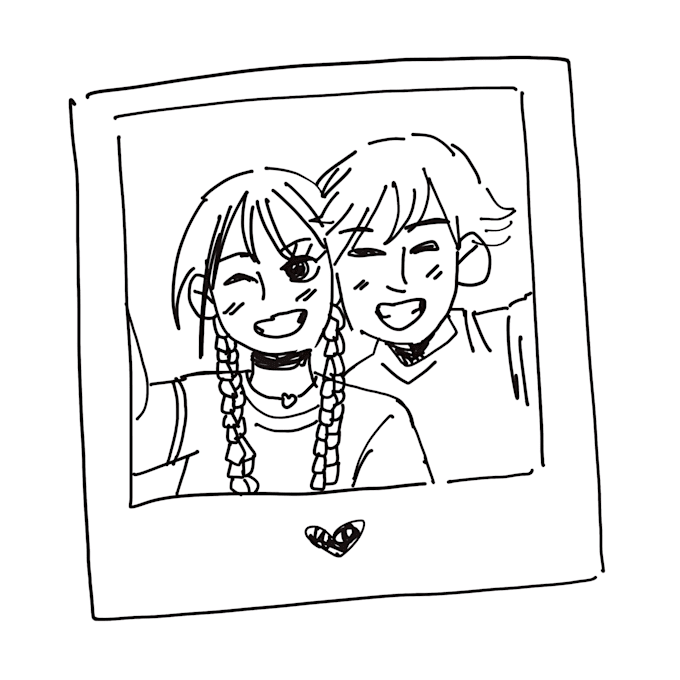 draw a custom romantic couple
