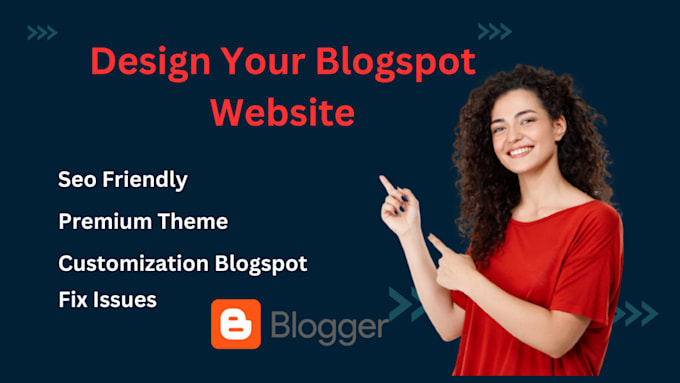 design customize blogspot website or fix blogger template
