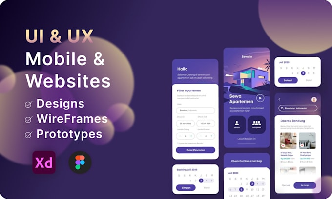 Design wireframes, ux ui design, and prototypes by Guata_judano | Fiverr