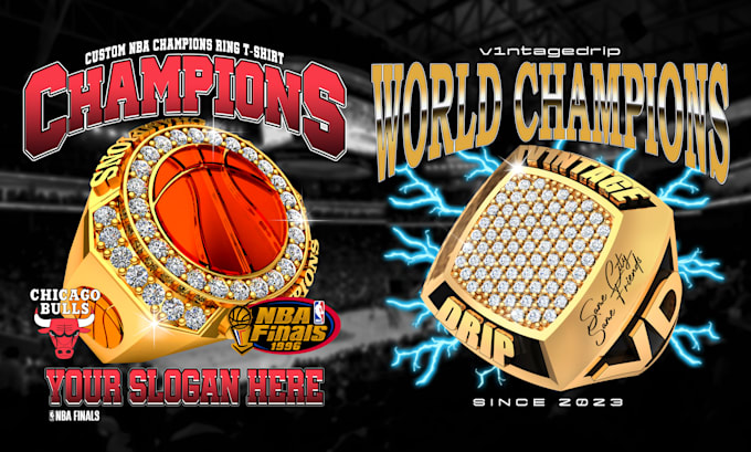 Create nba championship ring t shirt or anything you want by