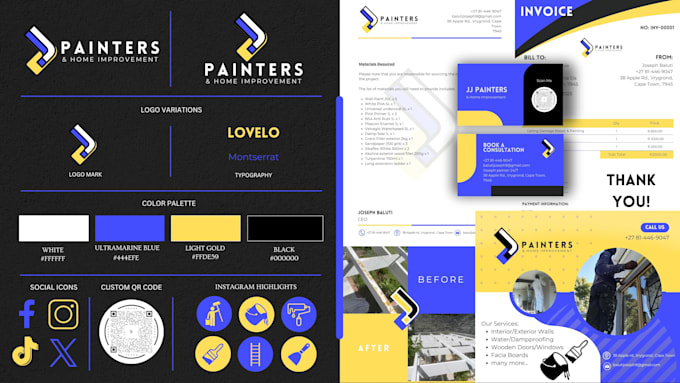design custom brand identity and social media kit