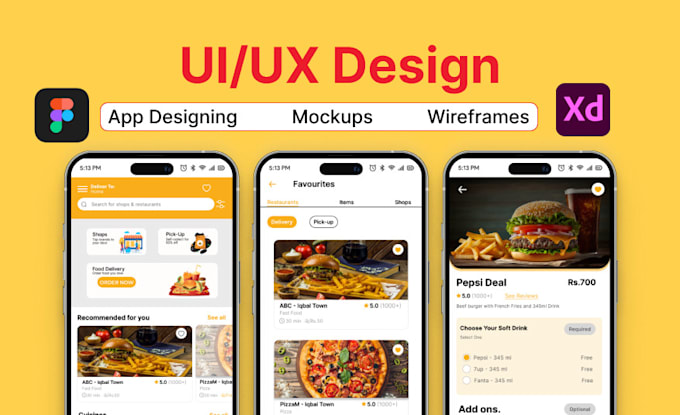 provide mobile app ui ux design, mockups and wireframes