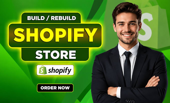 build automated dropshipping store, shopify store design or shopify website