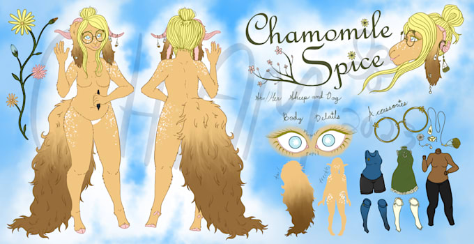 draw a character reference sheet