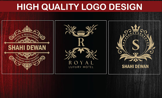 design luxury hotel and restaurant logo