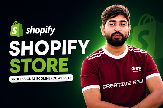 create a professional shopify ecommerce website