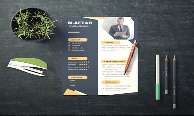 Create professional cv design and upgrade the cv resume that gets your ...