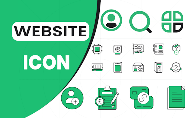 design custom icon pack for your website branding