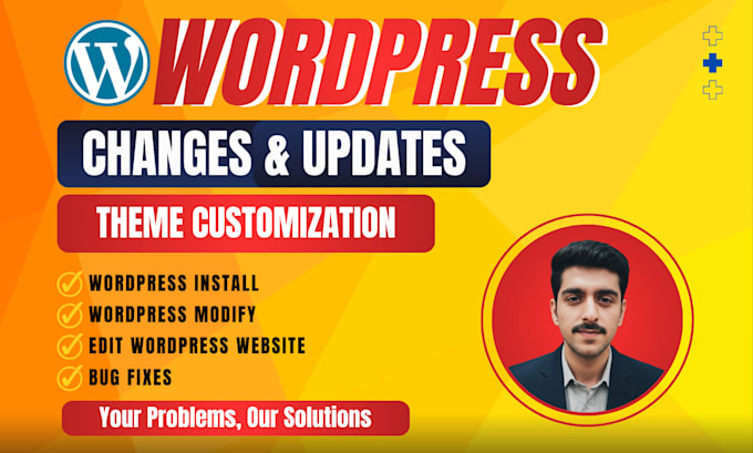 edit wordpress website, do wordpress changes, and acf customization