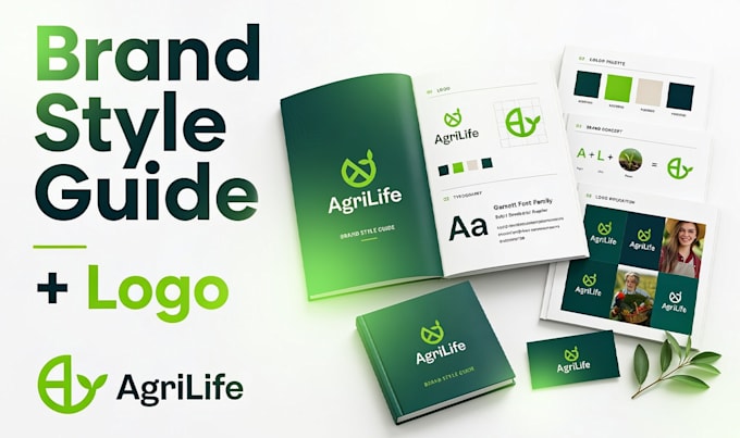 design a complete brand identity, logo, branding kit and brand style guid