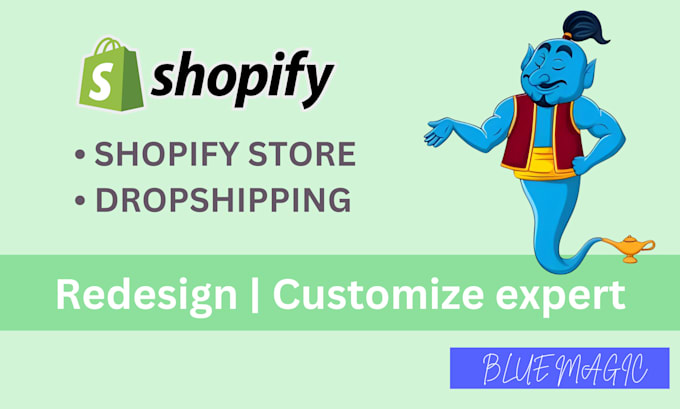 create professional shopify store, dropshipping, redesign, customize expert