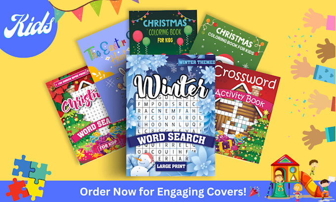 Design beautiful cover for your kdp coloring and activity book by ...