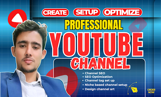 create youtube channel setup and optimize