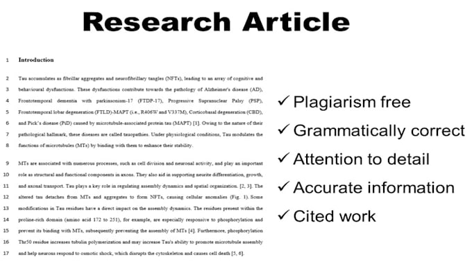 write scientific reports and articles for you