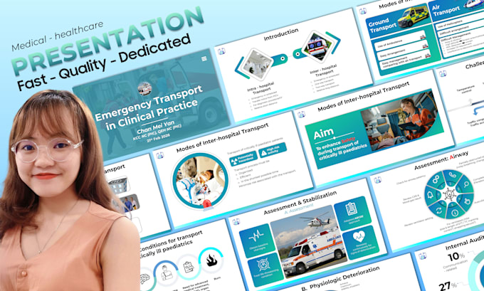 create medical and healthcare powerpoint presentation slides