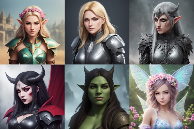 Create amazingly gorgeous character for any purpose by Al_mir | Fiverr