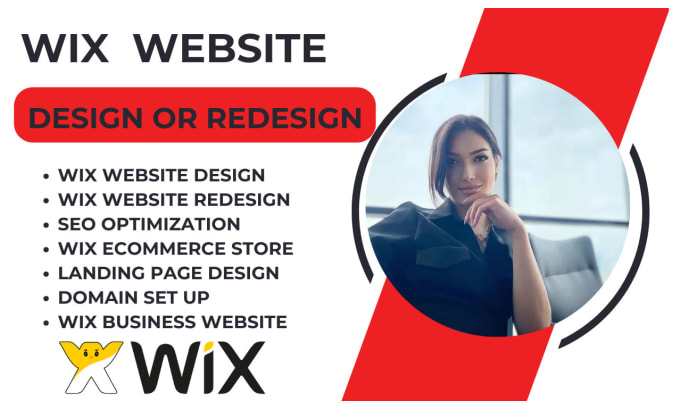 I will do wix website design, wix website redesign, wix website, online store, wix velo