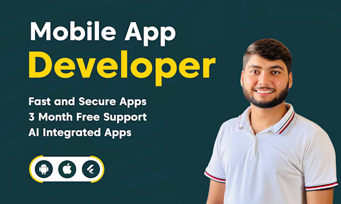 do mobile app development custom ios android app creation by flutter developer