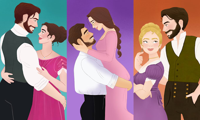 draw a unique character or couple for you