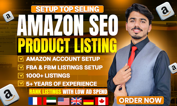 set up amazon fba fbm SEO product listings for pl, amazon listing optimization