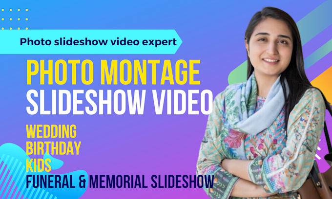 make dynamic photo slideshow video and photo montage