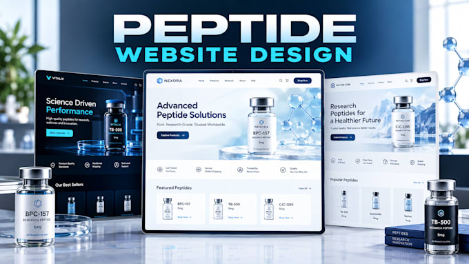 build fda compliant peptide website, research peptide, ecommerce peptide store