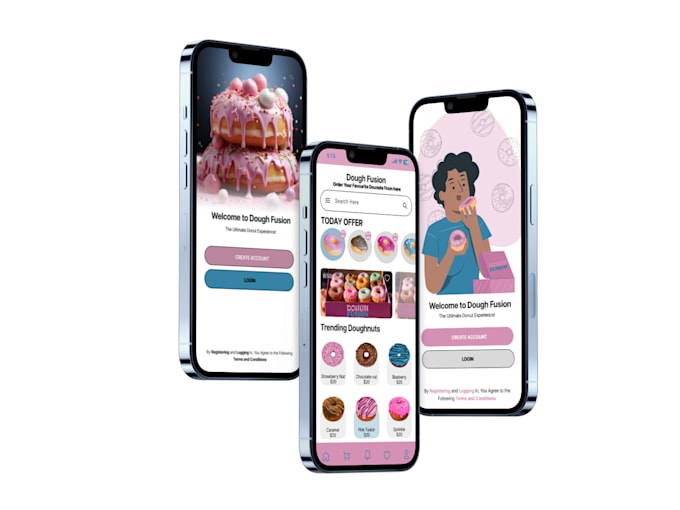 Design mobile app screens ui ux mockups by Uiuxrecruit3d | Fiverr