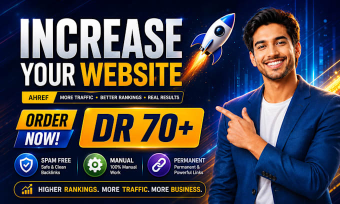 increase domain rating, ahref DR 70 plus with permanent