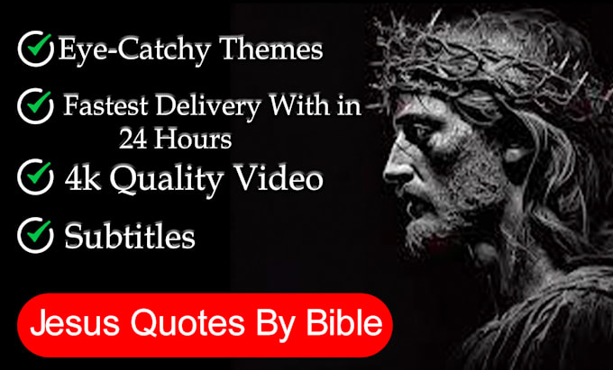 create jesus quotes video for youtube