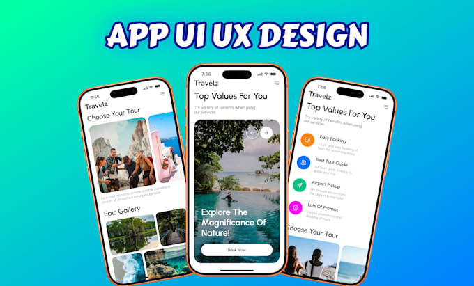 do figma mobile app, website UI UX design, wordmark logo