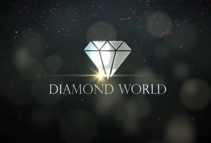 create luxury diamond logo animation